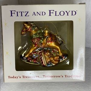 Fitz and Floyd Vintage Rocking Horse Ornament